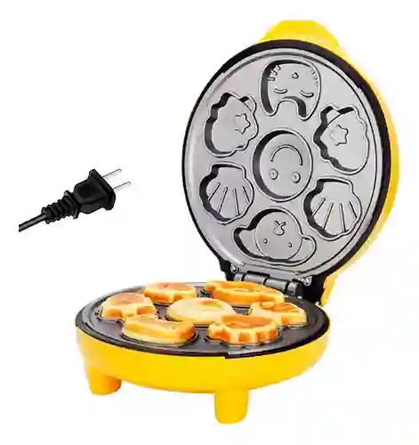 Mini Maquina De Figuras Infantiles Waflera Y Pancakes - 110v Electrica