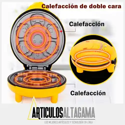 Mini Maquina De Figuras Infantiles Waflera Y Pancakes - 110v Electrica