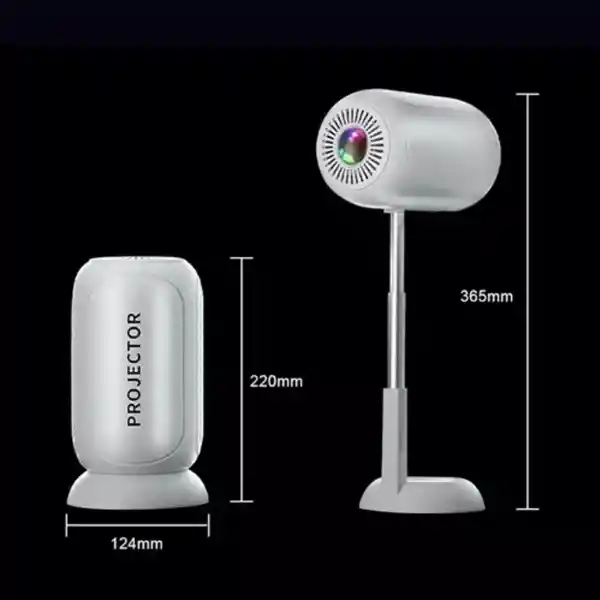 Mini Proyector Led 800lm 4k Hdmi Bluetooth Color Blanco