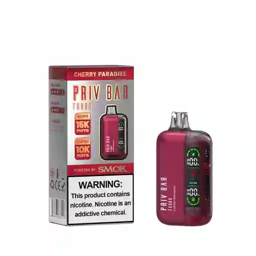 Vapeador Priv Bar Cherry Paradise 15000 Puffs