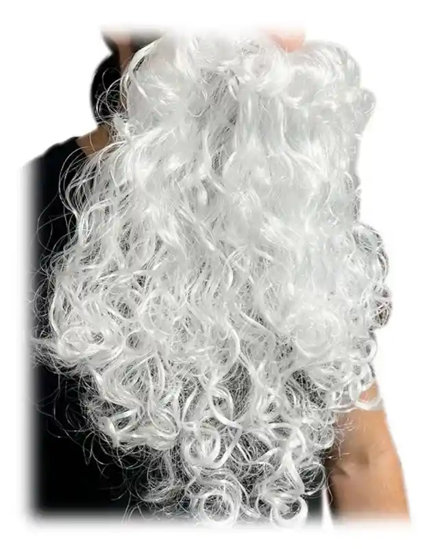 Barba Larga Papá Noel Santa Claus Anciano Navidad Disfraz