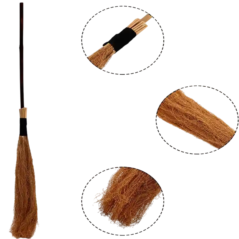 Escoba Voladora Bruja Halloween 85cm Accesorio Disfraz