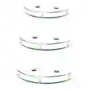 Organizadores Esquineros De Vidrio Elegante Pack X3