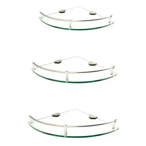 Organizadores Esquineros De Vidrio Elegante Pack X3