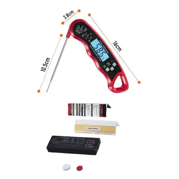 Termómetro Digital Cocina Carnes Líquidos Aceite Plegable