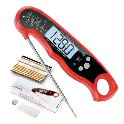 Termómetro Digital Cocina Carnes Líquidos Aceite Plegable
