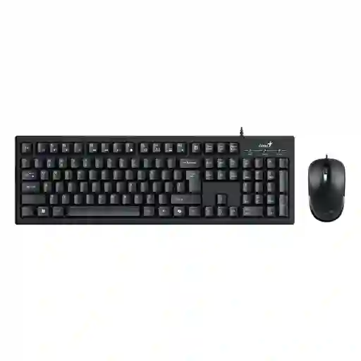 Combo De Teclado Y Mouse Alámbrico Genius Km-100se Negro