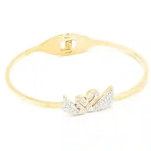Pulsera Cisnes Encantados En Acero Inoxidable - Blanco