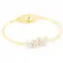 Pulsera Cisnes Encantados En Acero Inoxidable - Blanco