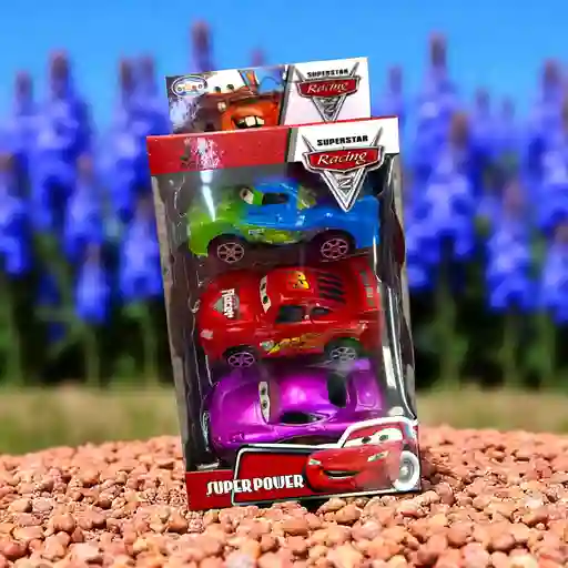 Juguete Set X 3 Carros Cars Juguete Para Niños