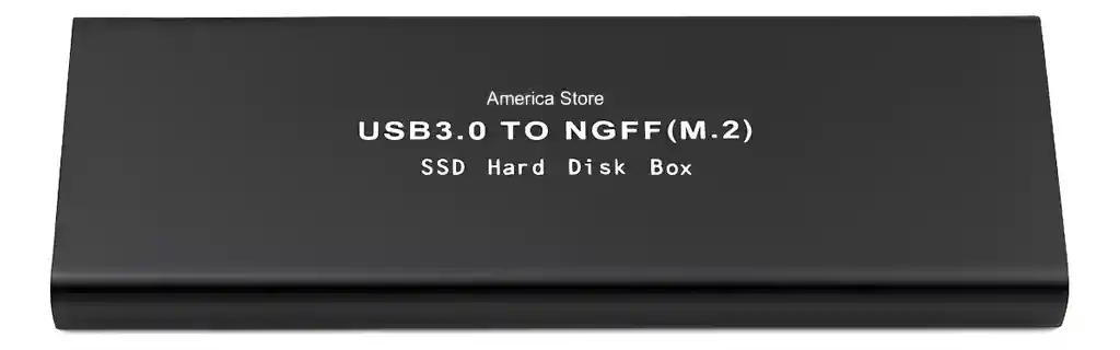 Caja Externa Case Disco Ssd M2 A Usb 3.0 + Cable + Atornilla Negro