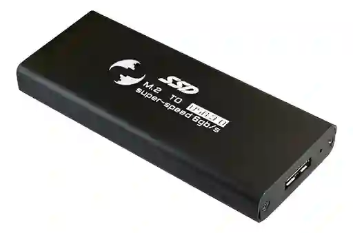 Caja Externa Case Disco Ssd M2 A Usb 3.0 + Cable + Atornilla Negro