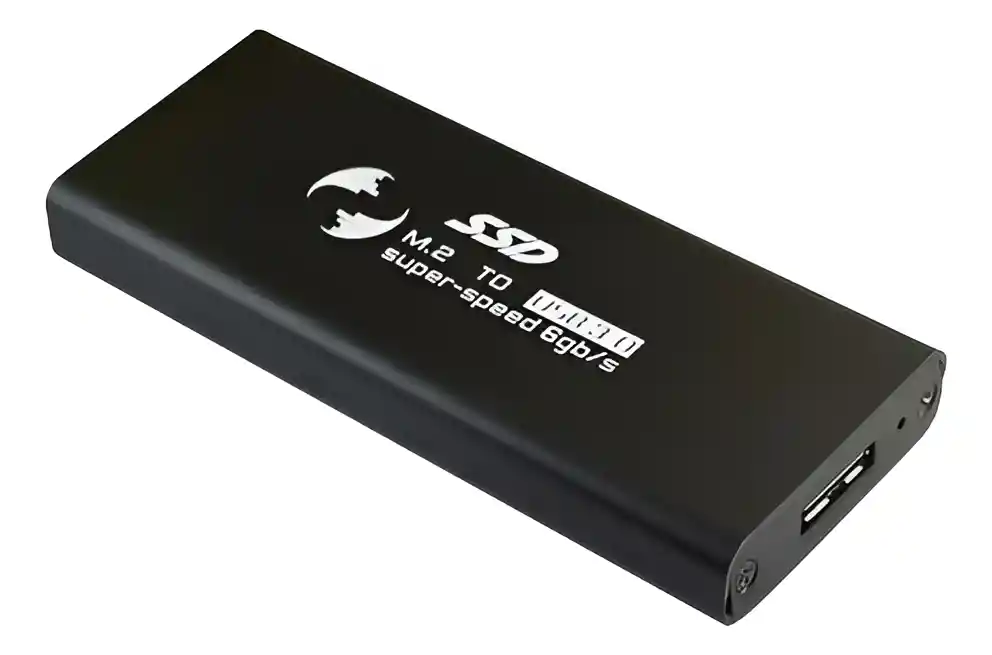 Caja Externa Case Disco Ssd M2 A Usb 3.0 + Cable + Atornilla Negro