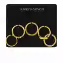 Set X5 Anillos Abstractos Style| Color Dorado - F1 21-0101053