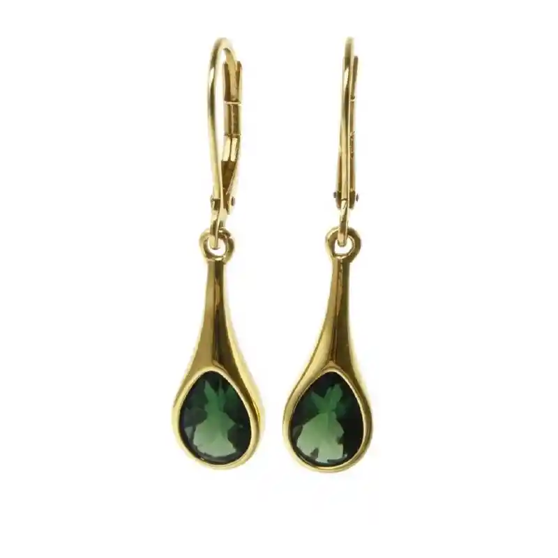 Collar Y Aretes Abstractos Reina Esmeralda Color Verde - | D1 21-0093237