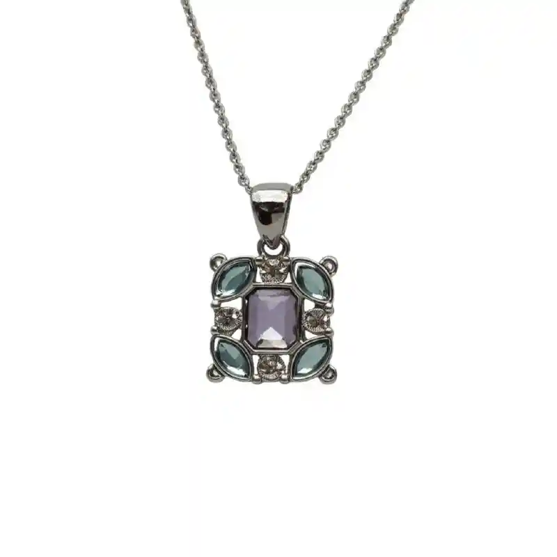 Collar Y Aretes Abstractos Encanto Clasico Multicolor - | D2 21-0080972