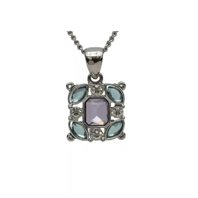 Collar Y Aretes Abstractos Encanto Clasico Multicolor - | D2 21-0080972