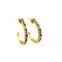 Aretes Abstractos Arcoiris Multicolor - A2 21-0093410
