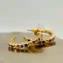 Aretes Abstractos Arcoiris Multicolor - A2 21-0093410