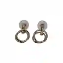 Aretes Abstractos Escencia Dual Color Dorado Y Plateado - A2 21-0084925