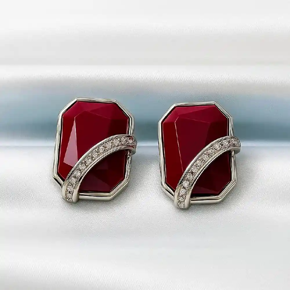 Aretes Fashion Color Vinotinto - Vino A2 21-0079015