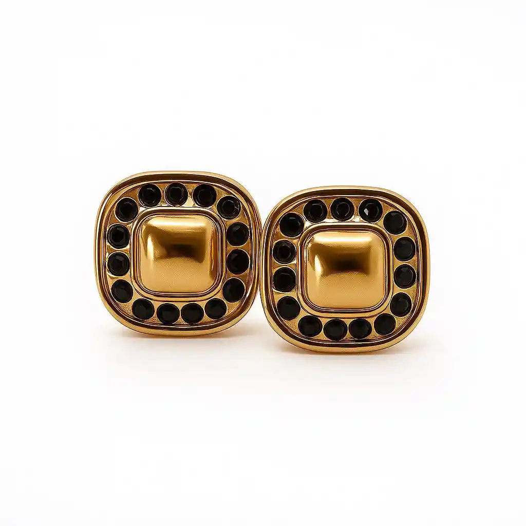 Aretes Brillo Salvaje Leopard Color Dorado - Are | A2 21-0076390