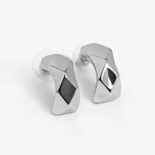 Aretes Plata Duo Color Color Plateado - Arg | A2 21-0075642