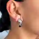 Aretes Plata Duo Color Color Plateado - Arg | A2 21-0075642