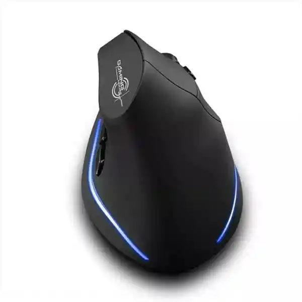 Mouse Vertical Bluetooth Inalámbrico Recargable Negro