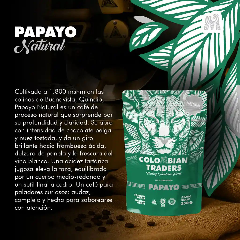 Papayo Natural Grano 250g