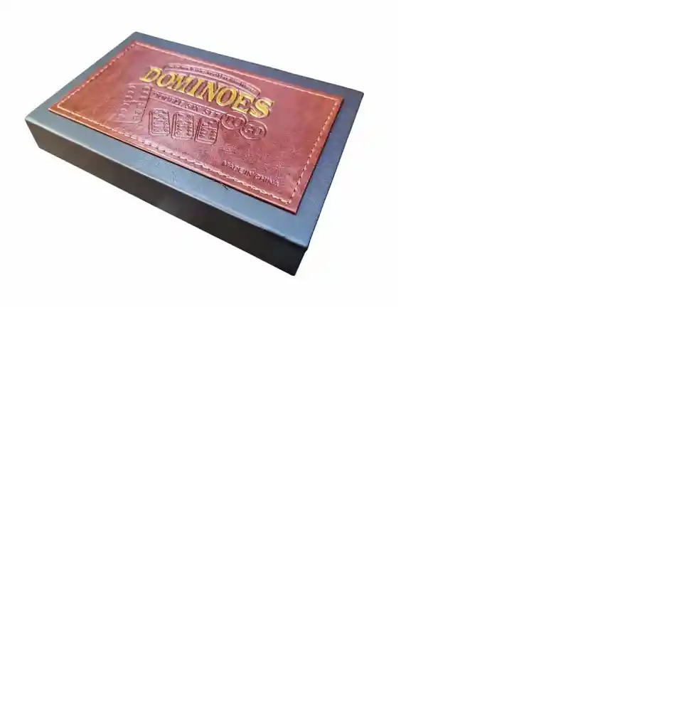 Domino Juego De Mesa Caja De Lujo Cuero Profesional 28pc