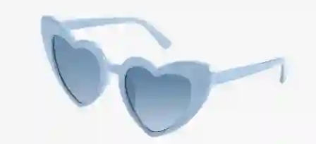 Lentes Corazon Azul Cielo