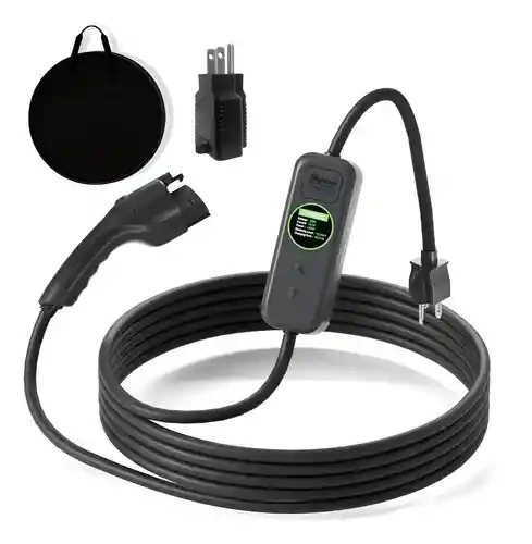 Cargador Portatil Nivel 1 Y 2 Carro Eléctrico 16a 110-240 V