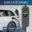 Cargador Portatil Nivel 1 Y 2 Carro Eléctrico 16a 110-240 V