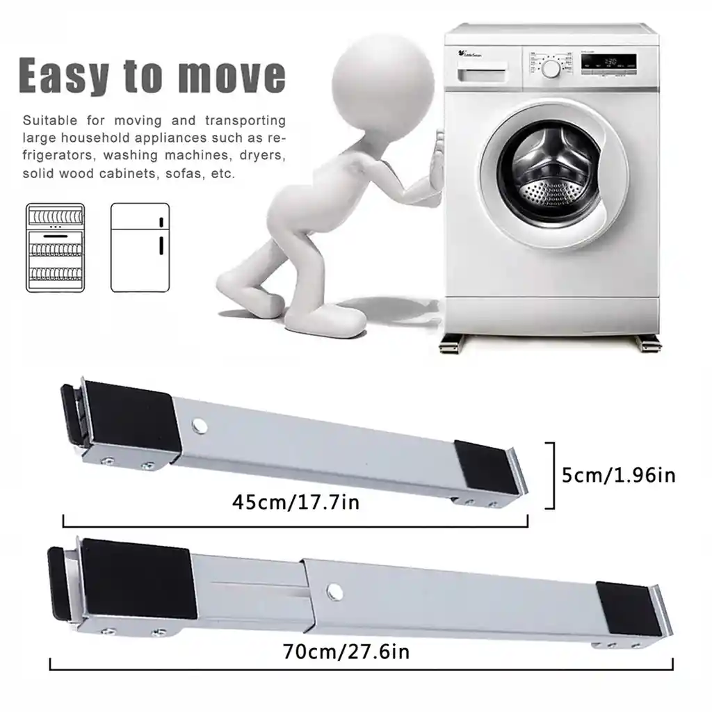 Soporte Movil Para Lavadoras Y Neveras