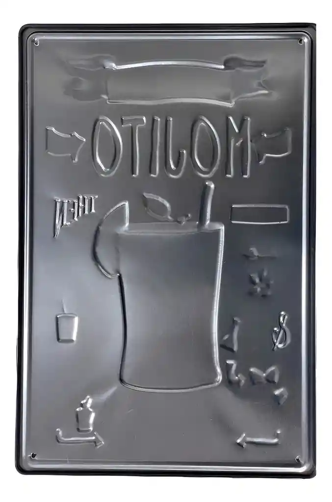 Letrero Aviso Metálico Con Relieve Para Decorar Bar, Cafe Mojito