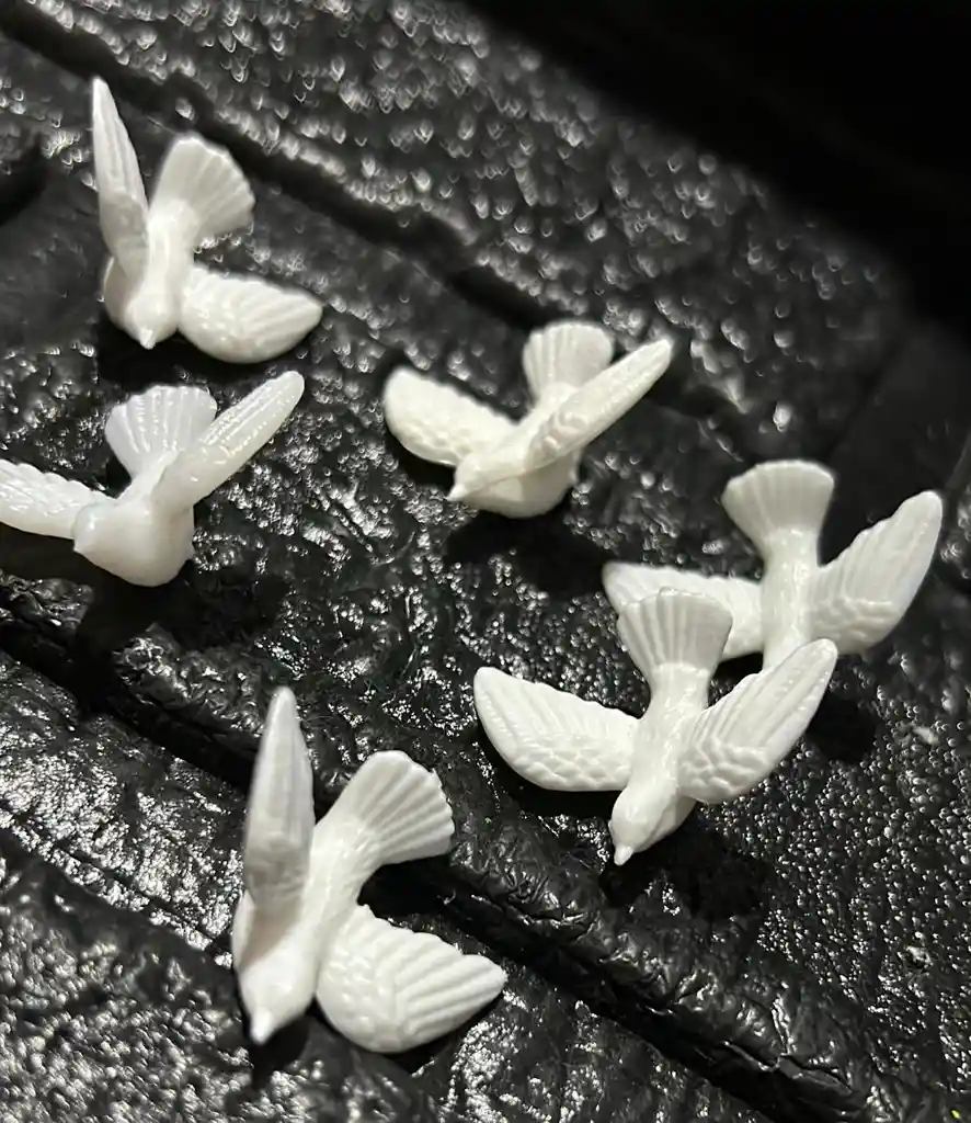 Animales Para Maqueta Palomas X6 Unidades Palomas X6 Unidades