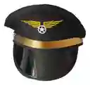 Sombrero De Piloto Negro