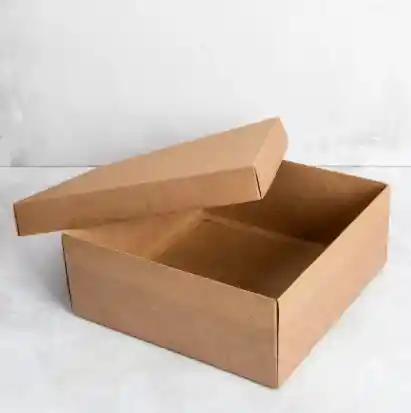 Caja De Regalo Lisa Tapa Base Kraft Micro - Corrugado 25x25x10cm