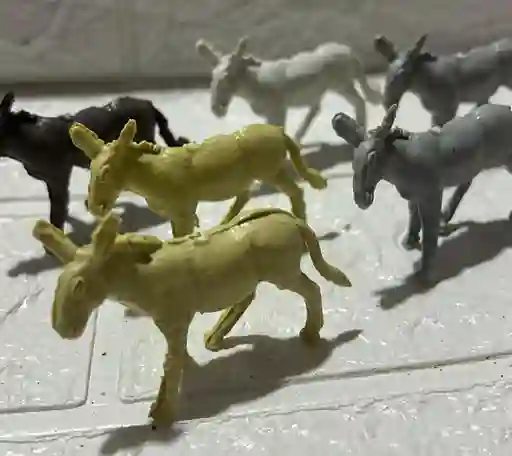 Animales Para Maqueta Burros X6 Unidades Burros X6 Unidades