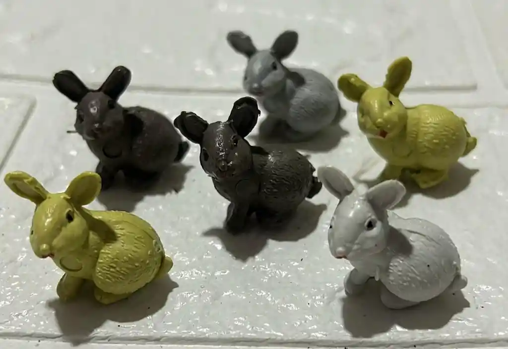 Animales Para Maqueta Conejos X6 Unidades Conejos X6 Unidades