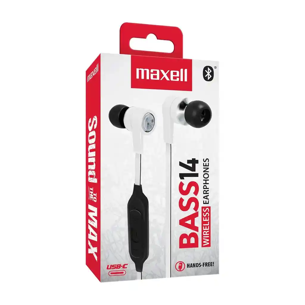 Audífonos Maxell Bluetooth Original Bass Bt14 Original Manoslibres