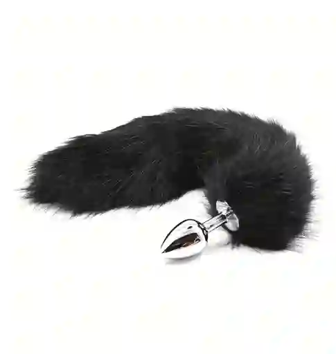 Plug Anal Cola De Zorro Black Disfraz Lencería Bondage Acostumbrador Anal