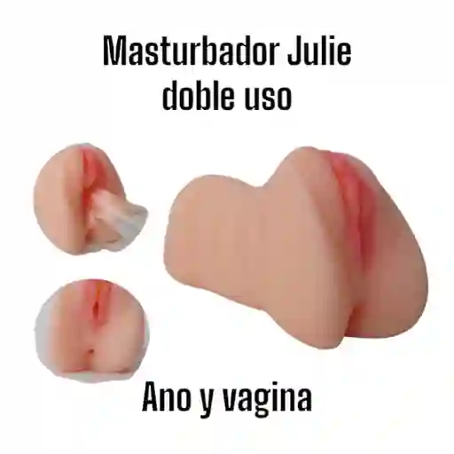 Masturbador Masculino Vagina Y Ano 2 En 1 Julie