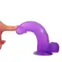 Dildo Jelly Stud Crystal Pink 20 Cm