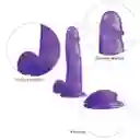 Dildo Jelly Stud Crystal Pink 20 Cm