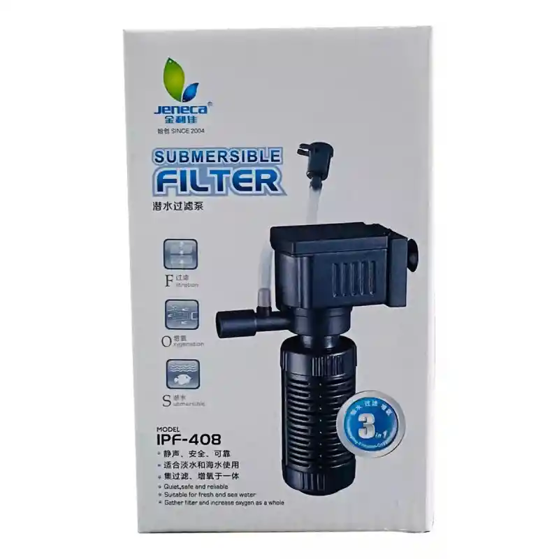 Filtro Interno Sumergible Pequeño Cabeza Poder Acuarios Pecera 20 Litros