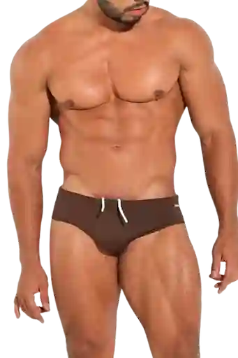 Talla L Square Swimwear Bañador Hombre Cafe Lycra Blokes