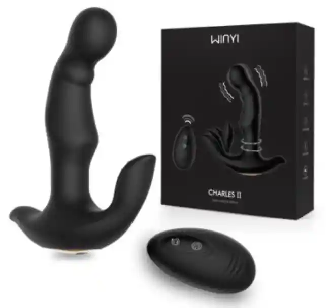 Vibrador Prostata Premium Orgasmo Masculino Prostatico Winyicharles Ii Control Remoto High Quality Alta Calidad Silicona