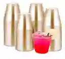 Vaso Escarchado Dorado 9 Onzas